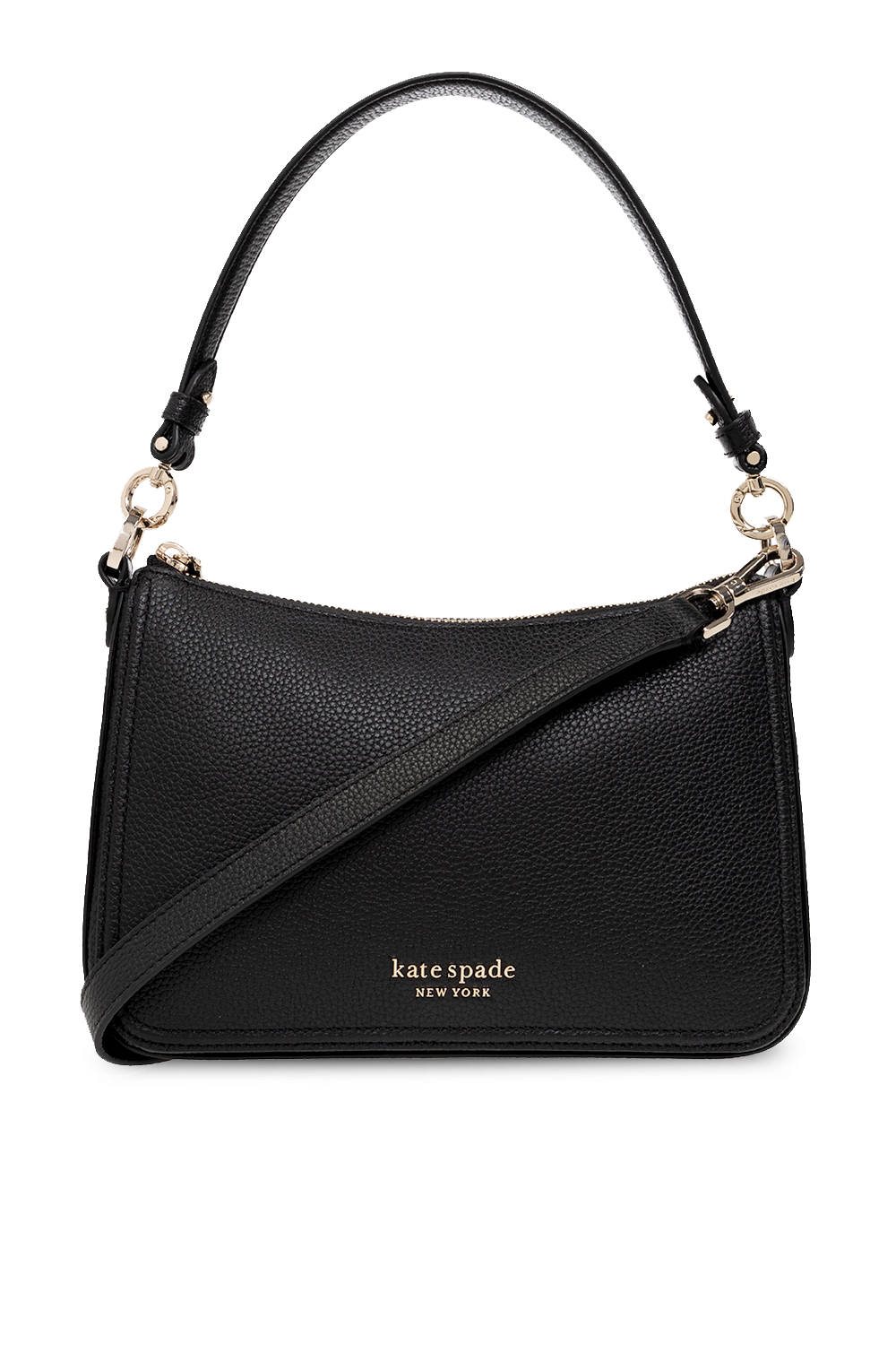 Kate spade black on sale and white shoulder bag